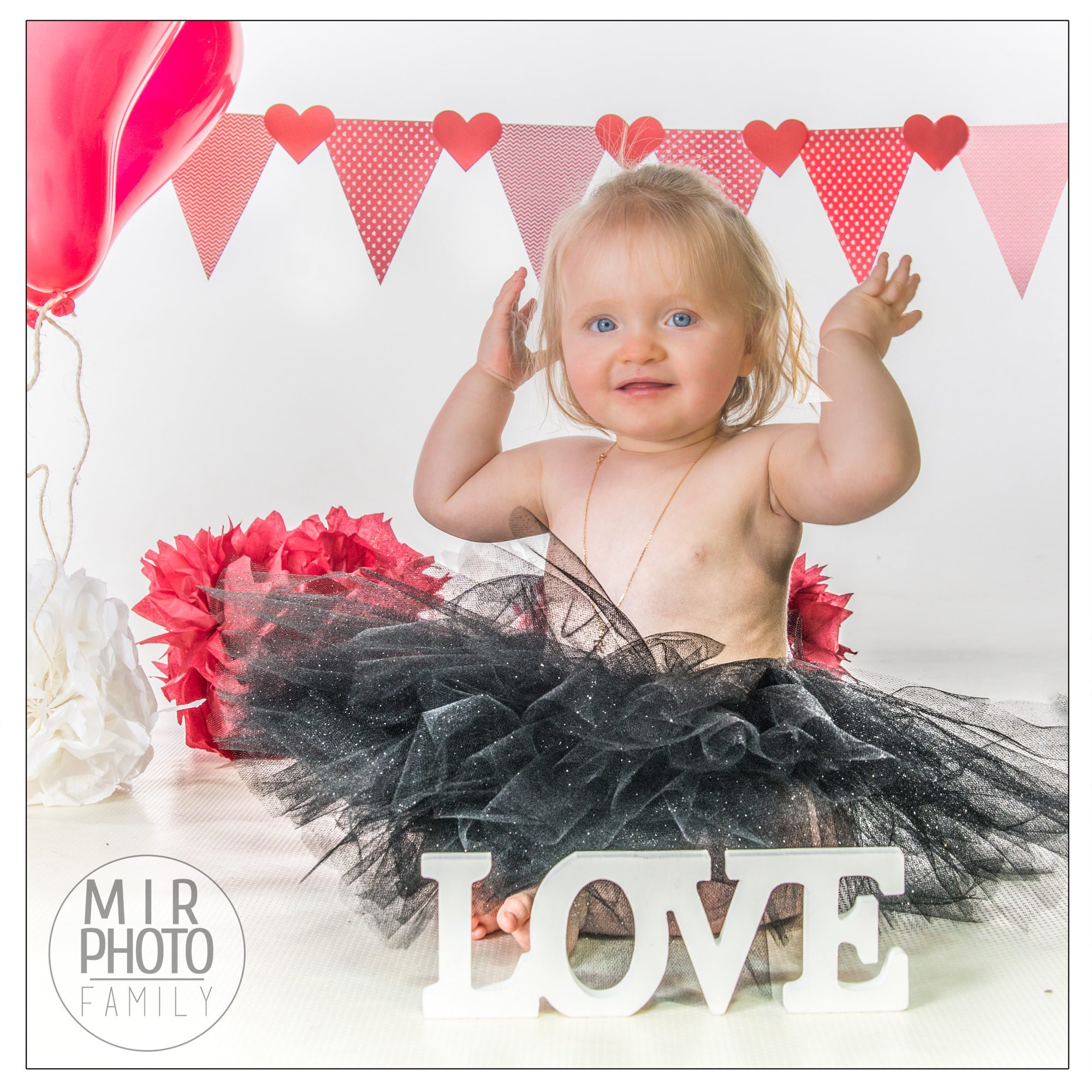 Séance photo enfant pour la Saint Valentin
