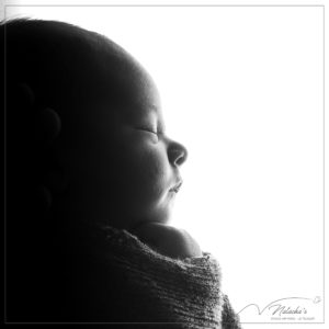 Shooting photo naissance en contre-jour