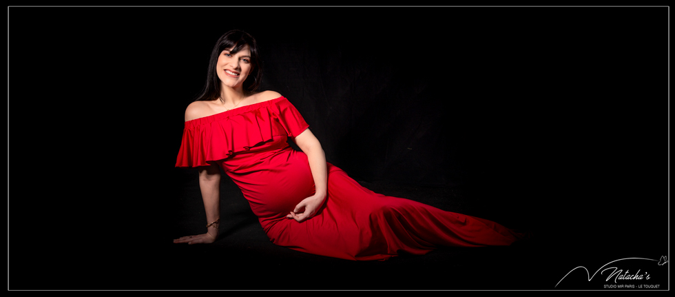 Photographe future maman en Studio dans le Val de Marne