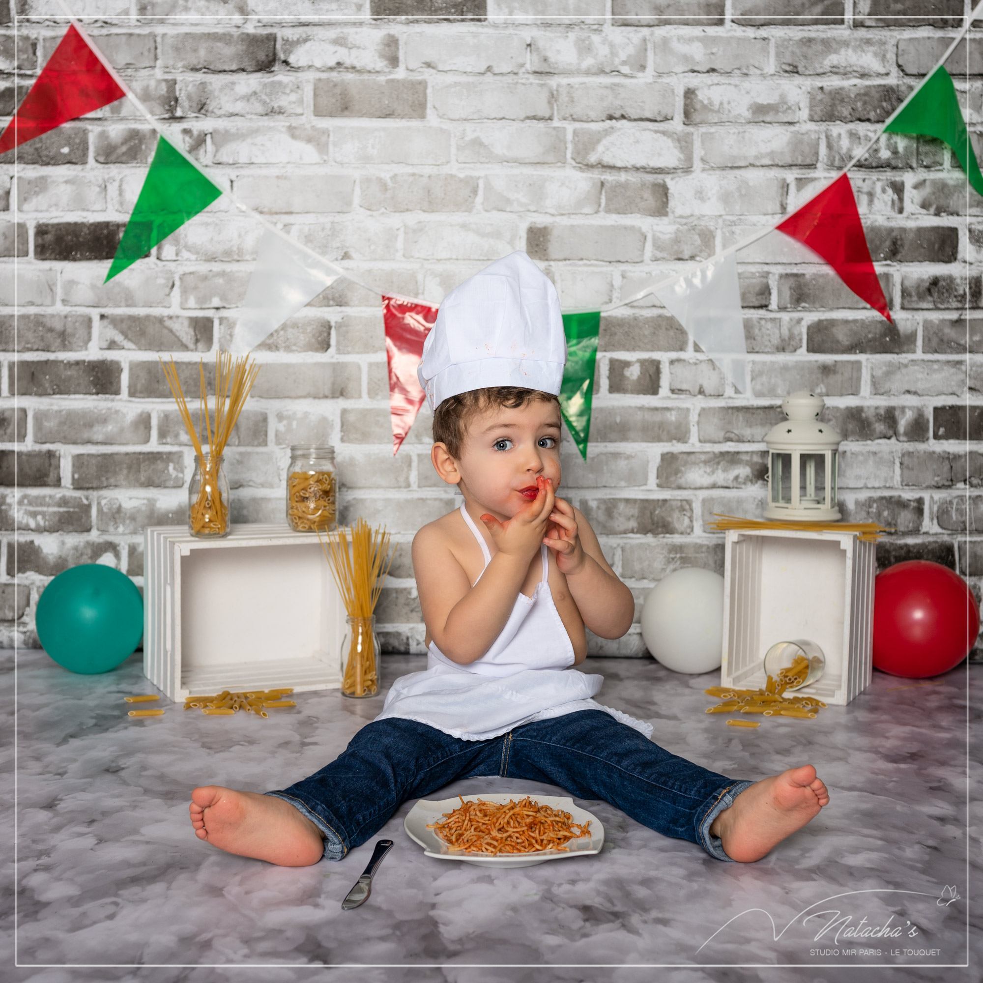 Shooting pasta party pour anniversaire 2 ans en région parisienne