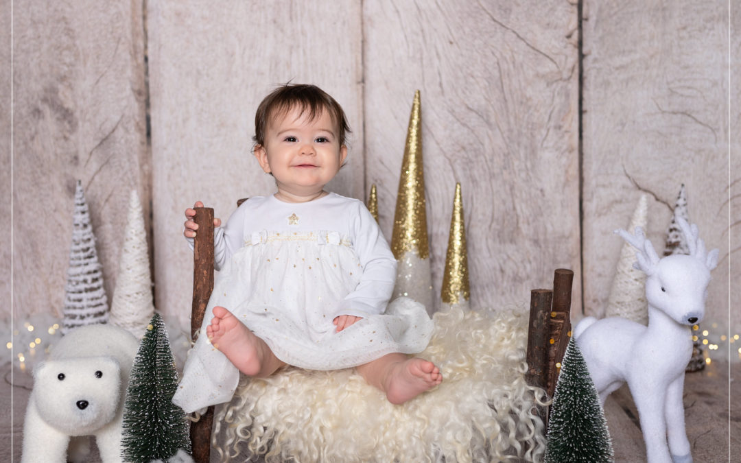 Shooting bébé thème hiver dans le Val de Marne