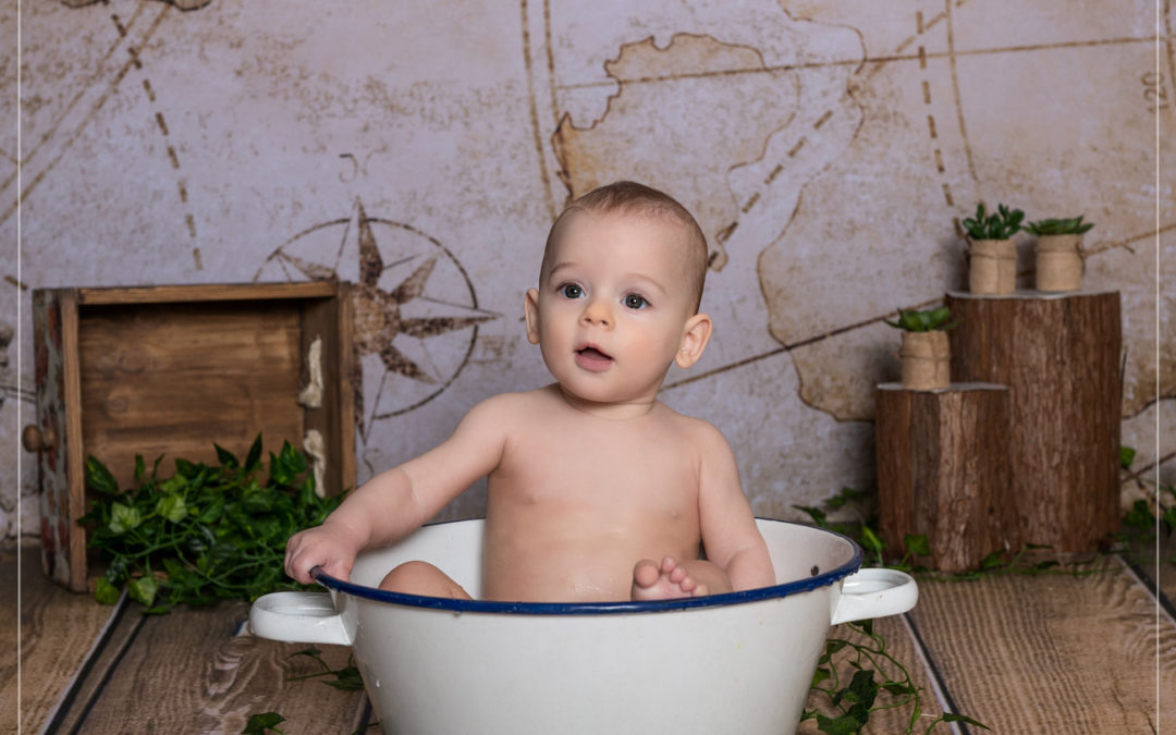 Séance Bain de Lait pour un petit garçon dans le Val De Marne