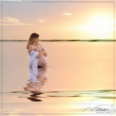 Shooting grossesse sur la plage du Touquet