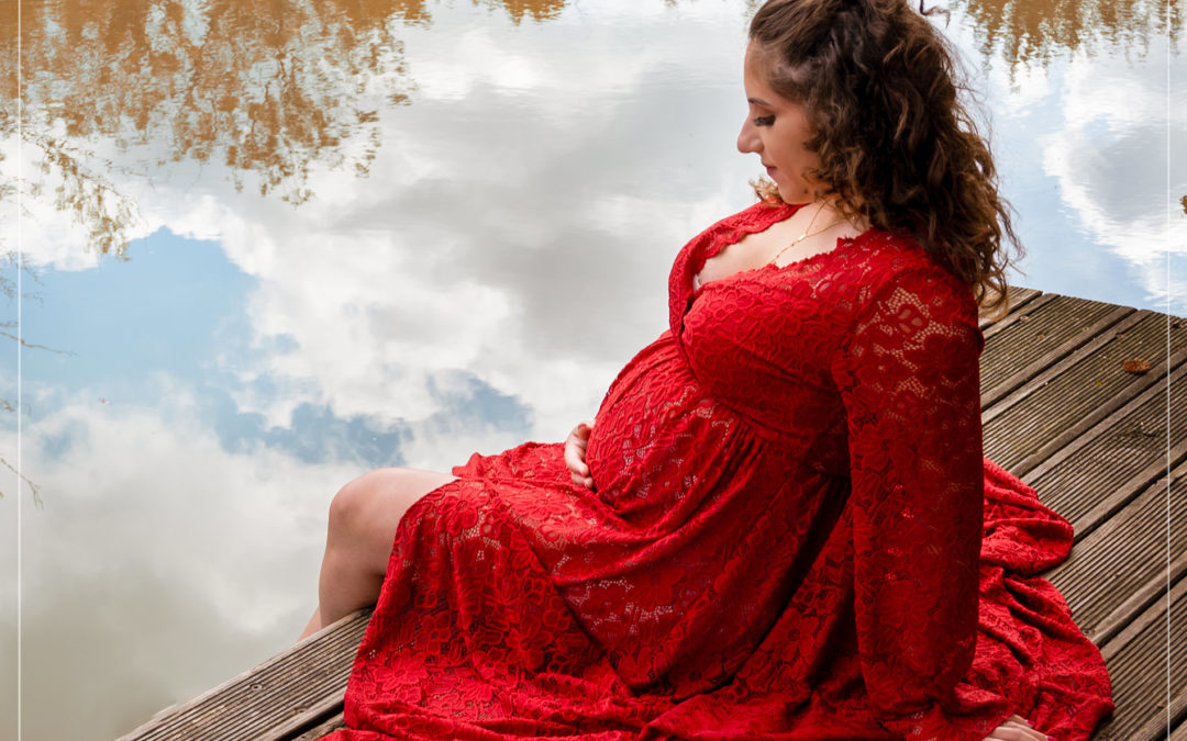 Shooting grossesse aux couleurs d’automne en Île de France