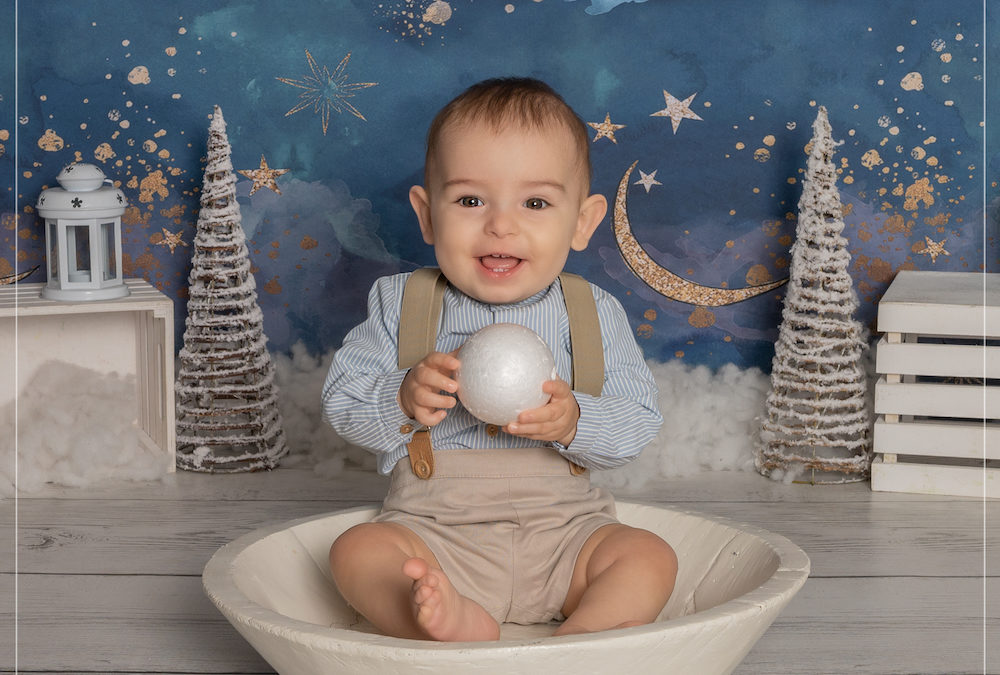 Séance photo bébé de Noel dans le Val-de-Marne
