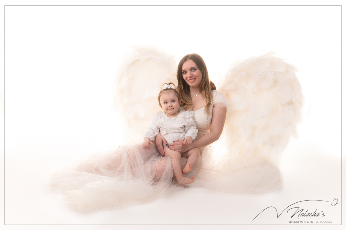 Shooting Maman et Moi avec des ailes d'ange en Ile-de-France