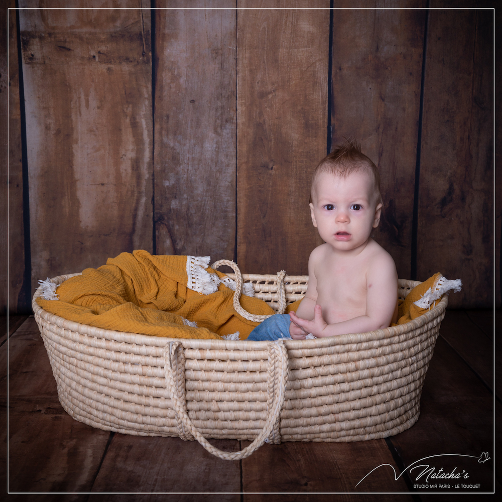 Shooting photo bébé en studio au Touquet