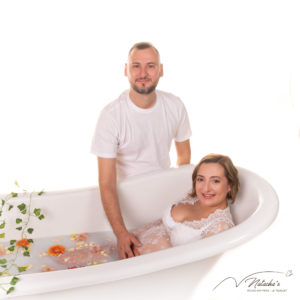 Shooting Bain de Lait grossesse en Ile-de-France