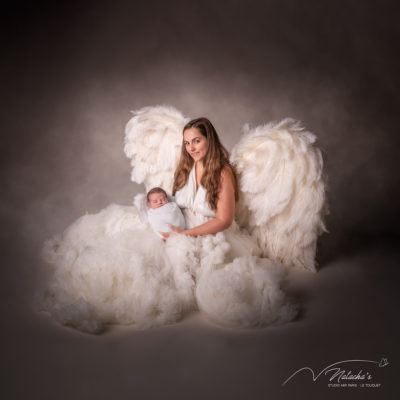 Shooting naissance avec ailes en Ile-de-France